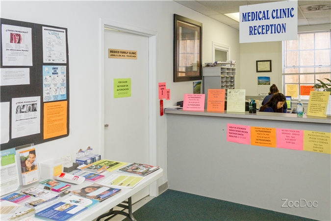 Medico Family Clinic reception desk